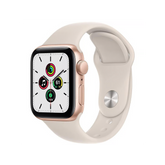 Apple Watch SE 40mm - GPS - Aluminio - Oro - Correa deportiva - Blanco estrella